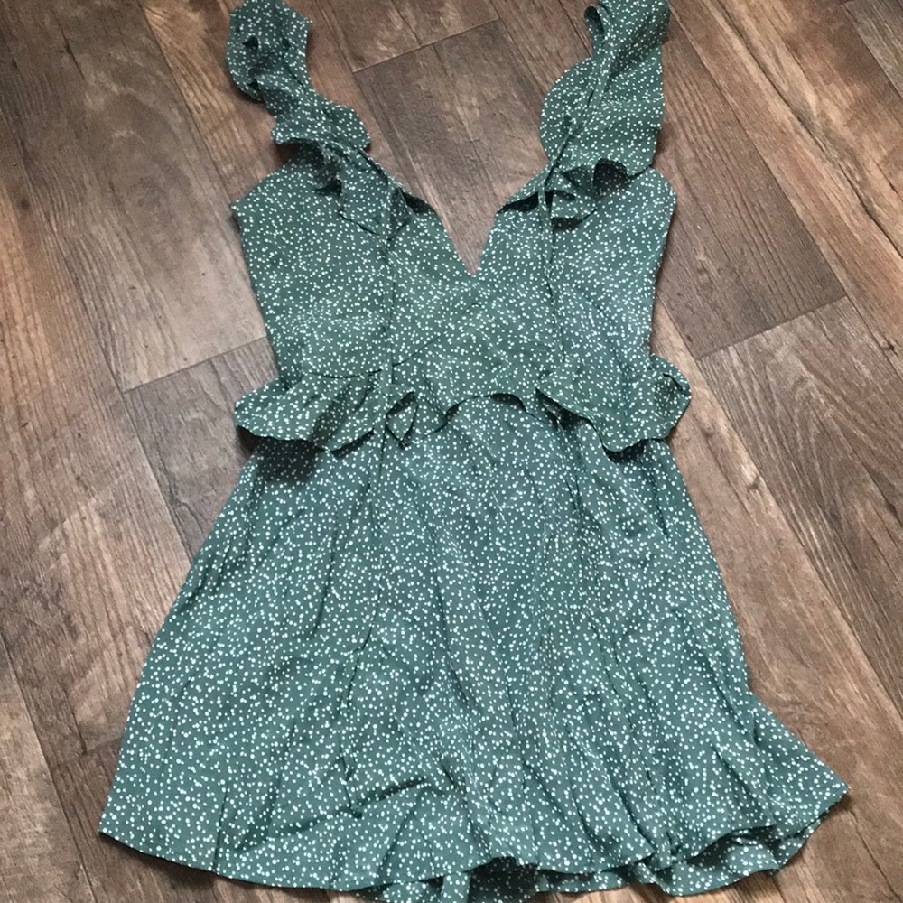 Flynn Skye Mimi Ruffle Mini Dress Polka Dot Print - Picture 6 of 8
